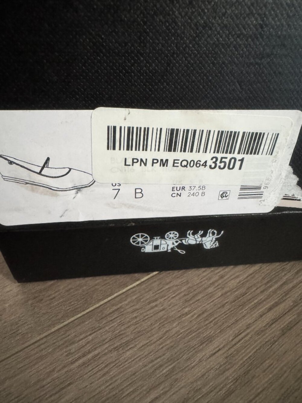 Coach Black Leather Flats | Size 7B | Store Try-On Pair | Read Description - Picture 14 of 16